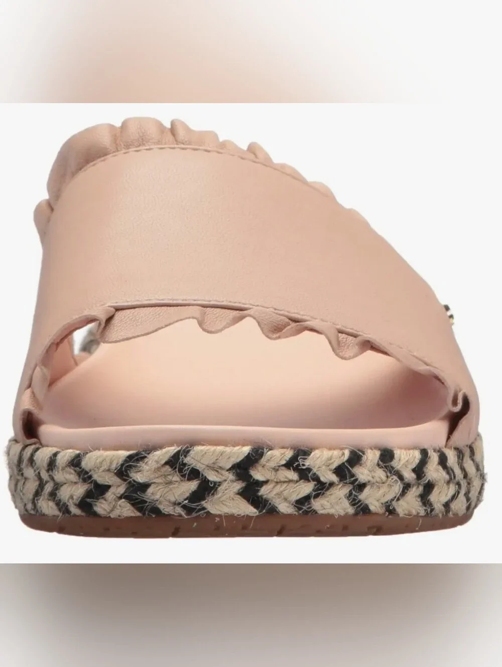 KATE SPADE NY ZAHARA BALLET PINK NAPPA  SANDALS. SIZE 7.5M.
